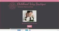 Desktop Screenshot of childhoodwayboutique.com